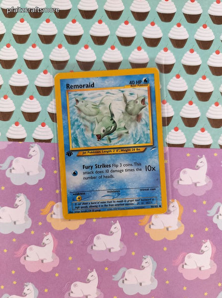 Vintage Common - 1st Edition Remoraid Neo Destiny Non-Holo Pokemon Card 80/105 - LP