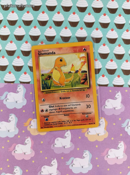 Vintage Common (German) - Charmander Base Pokemon Card 46/102 - VG