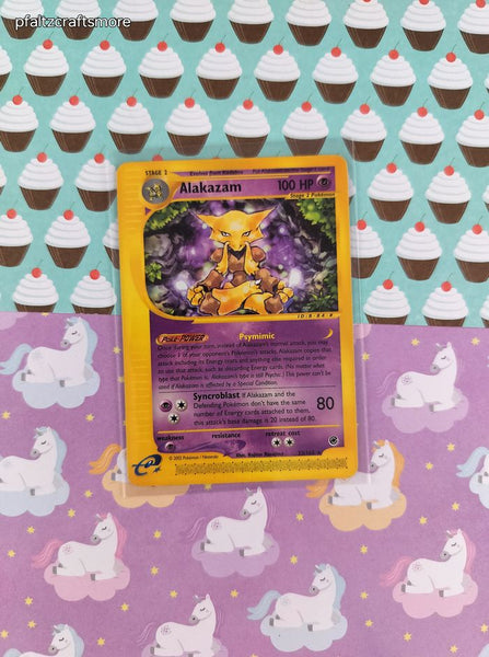 Vintage Rare - Alakazam Expedition Non-Holo Pokemon Card 33/165 - LP