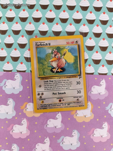 Vintage Uncommon - Farfetch'd Base Set 2 Non-Holo Pokemon Card 40/130 - LP
