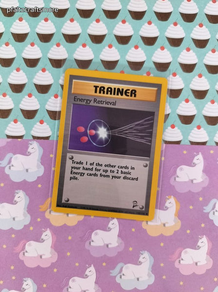 Vintage Uncommon - Energy Retrieval Base Set 2 Non-Holo Pokemon Card 110/130 - VG (C)