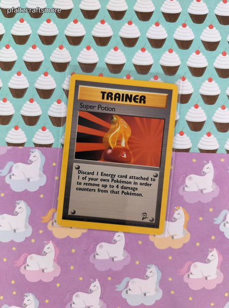 Vintage Uncommon - Super Potion Base Set 2 Non-Holo Pokemon Card 117/130 - VG (B)