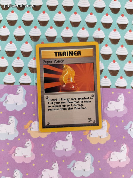 Vintage Uncommon - Super Potion Base Set 2 Non-Holo Pokemon Card 117/130 - LP