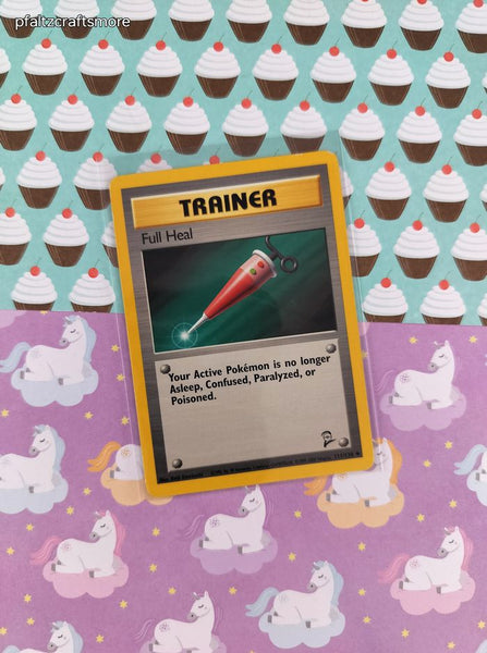 Vintage Uncommon - Full Heal Base Set 2 Non-Holo Pokemon Card 111/130 - LP