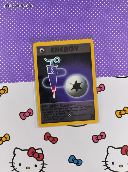 Vintage Uncommon - Full Heal Energy Team Rocket Non-Holo Pokemon Card 81/82 - VG