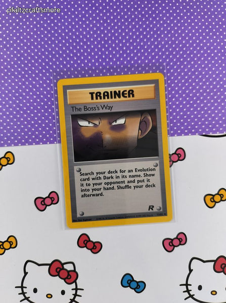 Vintage Uncommon - The Boss's Way Team Rocket Non-Holo Pokemon Card 73/82 - VG