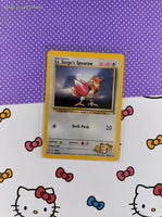 Vintage Uncommon - Lt. Surge's Spearow Gym Heroes Non-Holo Pokemon Card 52/132 - VG
