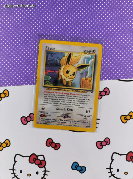 Vintage Uncommon - Eevee Neo Discovery Non-Holo Pokemon Card 38/75 - VG