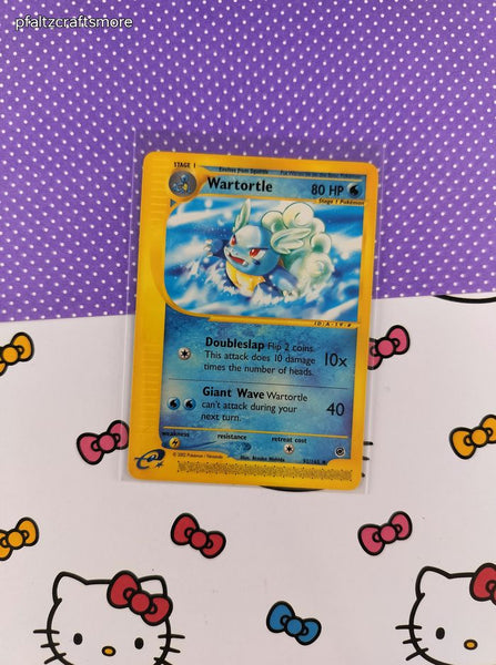 Vintage Uncommon - Wartortle Expedition Non-Holo Pokemon Card 92/165 - VG