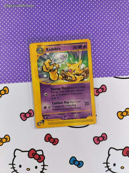 Vintage Uncommon - Kadabra Expedition Non-Holo Pokemon Card 84/165 - LP