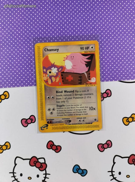 Vintage Uncommon - Chansey Expedition Non-Holo Pokemon Card 72/165 - MP