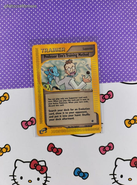 Vintage Uncommon - Professor Elm's Training Method Expedition Non-Holo Pokemon Card 148/165 - VG (B)
