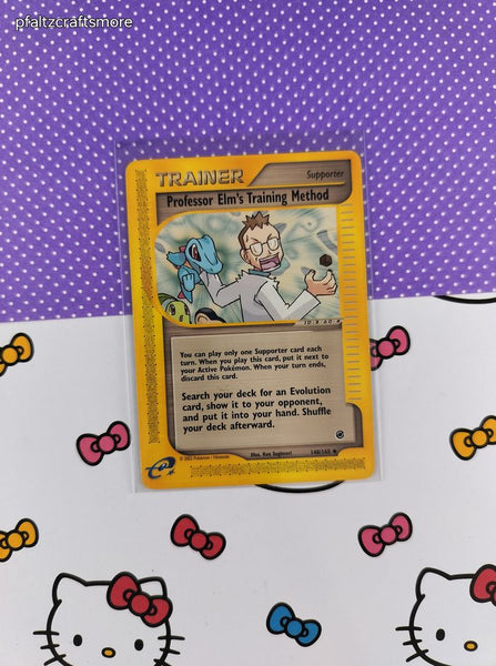 Vintage Uncommon - Professor Elm's Training Method Expedition Non-Holo Pokemon Card 148/165 - LP