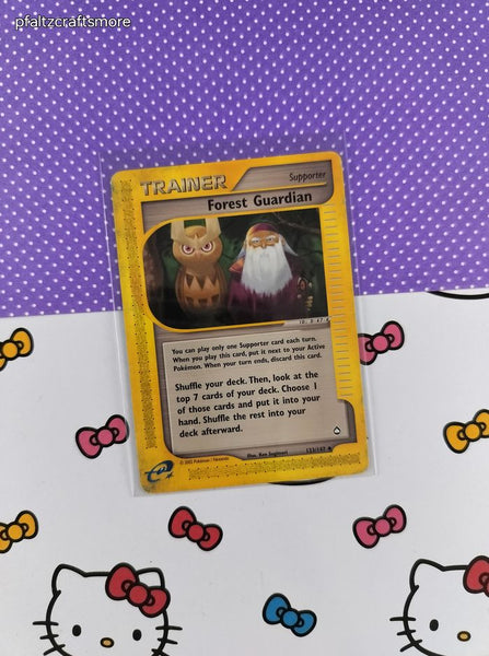 Vintage Uncommon - Forest Guardian Aquapolis Non-Holo Pokemon Card 123/147 - LP