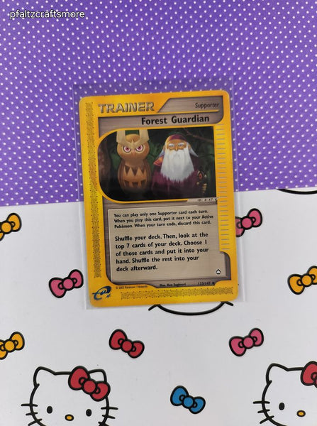 Vintage Uncommon - Forest Guardian Aquapolis Non-Holo Pokemon Card 123/147 - VG