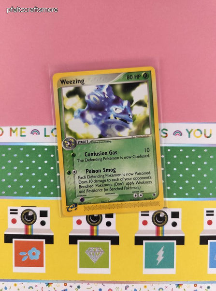 Vintage Rare - Weezing Ruby & Sapphire Non-Holo Pokemon Card 24/109 - VG (B)