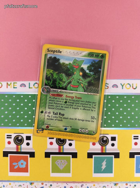Vintage Rare - Sceptile Ruby & Sapphire Non-Holo Pokemon Card 20/109 - Damaged