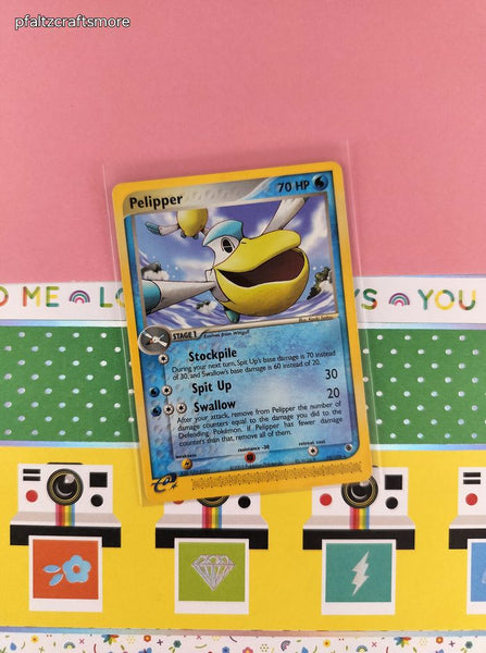 Vintage Rare - Pelipper Ruby & Sapphire Non-Holo Pokemon Card 19/109 - VG (E)