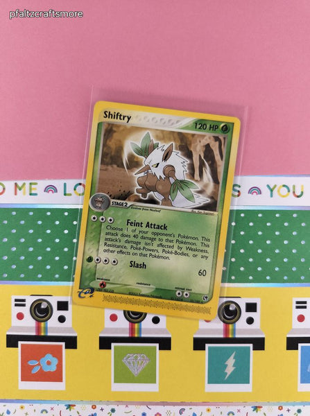 Vintage Rare - Shiftry Sandstorm Non-Holo Pokemon Card 22/100 - VG
