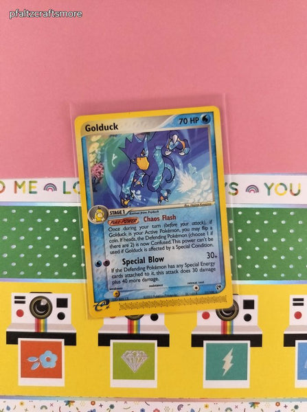 Vintage Rare - Golduck Sandstorm Non-Holo Pokemon Card 17/100 - VG