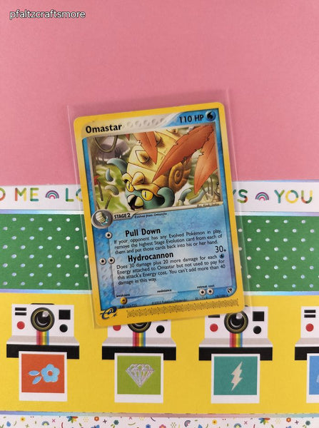 Vintage Rare - Omastar Sandstorm Non-Holo Pokemon Card 19/100 - LP