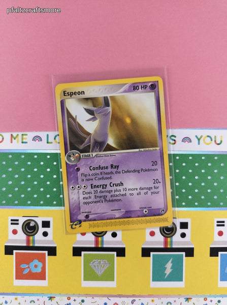 Vintage Rare - Espeon Sandstorm Non-Holo Pokemon Card 16/100 - VG