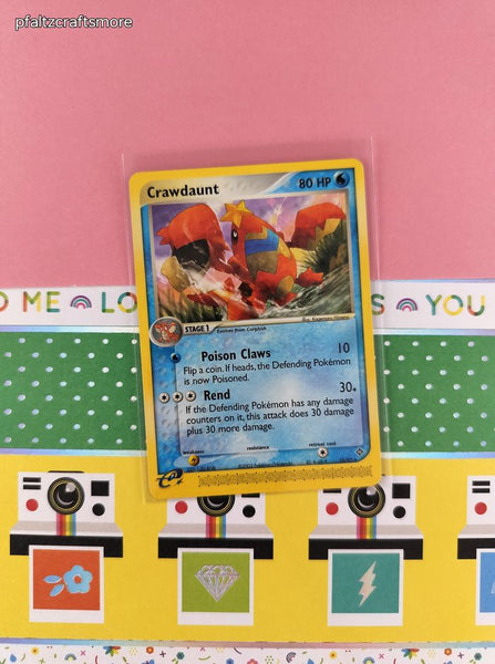 Vintage Rare - Crawdaunt Dragon Non-Holo Pokemon Card 13/97 - LP