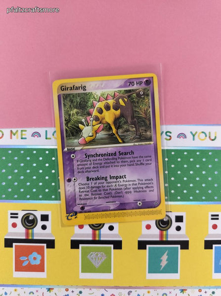 Vintage Rare - Girafarig EX Dragon Non-Holo Pokemon Card 16/97 - VG