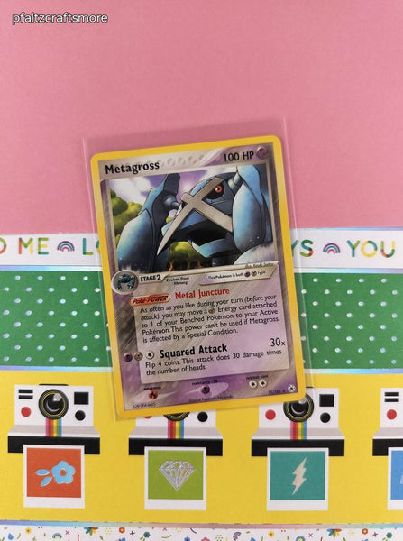 Vintage Rare - Metagross EX Hidden Legends Non-Holo Pokemon Card 11/101 - VG