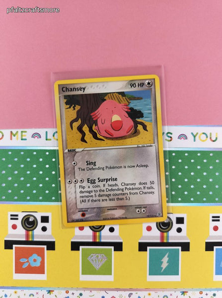 Vintage Rare - Chansey FireRed & LeafGreen Non-Holo Pokemon Card 19/112 - VG