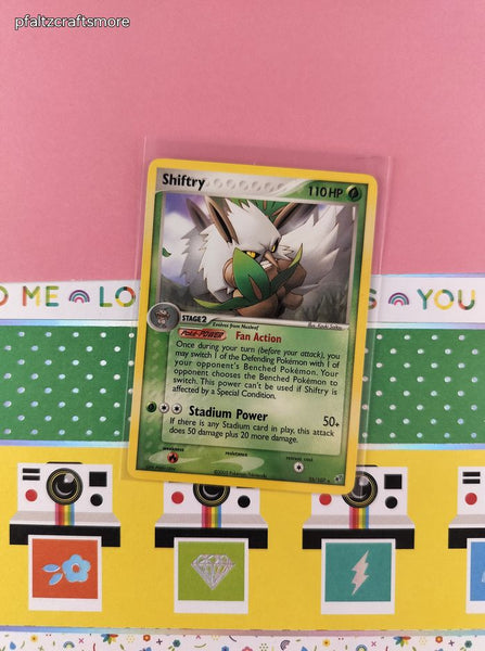 Vintage Rare - Shiftry EX Deoxys Non-Holo Pokemon Card 25/107 - VG