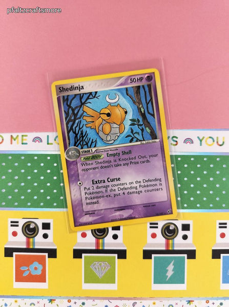 Vintage Rare - Shedinja EX Deoxys Non-Holo Pokemon Card 14/107 - VG
