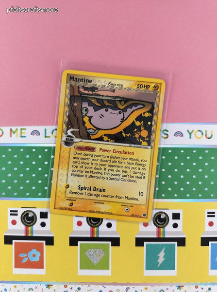 Vintage Rare - Mantine Dragon Frontiers Non-Holo Pokemon Card 20/101 - VG (C)