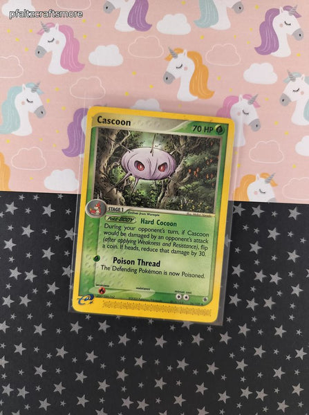 Vintage Uncommon - Cascoon EX Ruby & Sapphire Non-Holo Pokemon Card 26/109 - LP