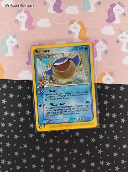 Vintage Uncommon - Wailmer EX Ruby & Sapphire Non-Holo Pokemon Card 48/109 - LP