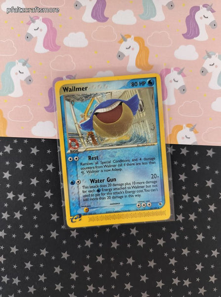 Vintage Uncommon - Wailmer EX Ruby & Sapphire Non-Holo Pokemon Card 48/109 - LP (B)