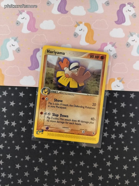 Vintage Uncommon - Hariyama EX Ruby & Sapphire Non-Holo Pokemon Card 33/109 - VG