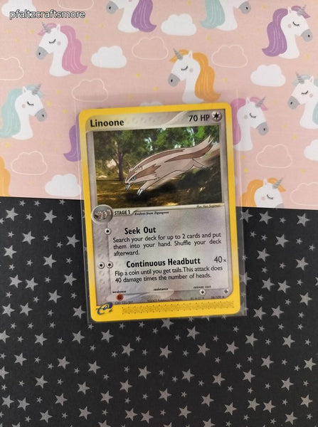 Vintage Uncommon - Linoone EX Ruby & Sapphire Non-Holo Pokemon Card 38/109 - VG
