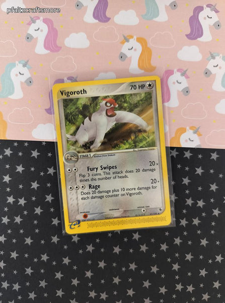 Vintage Uncommon - Vigoroth EX Ruby & Sapphire Non-Holo Pokemon Card 47/109 - VG