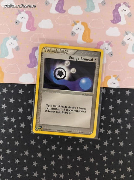 Vintage Uncommon - Energy Removal 2 EX Ruby & Sapphire Non-Holo Pokemon Card 81/109 - LP