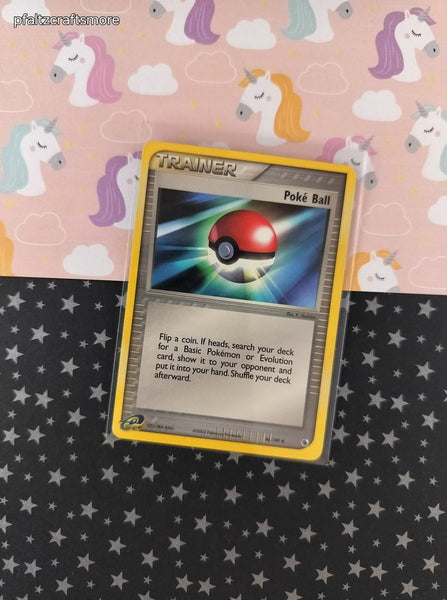 Vintage Uncommon - Poke Ball EX Ruby & Sapphire Non-Holo Pokemon Card 86/109 - LP