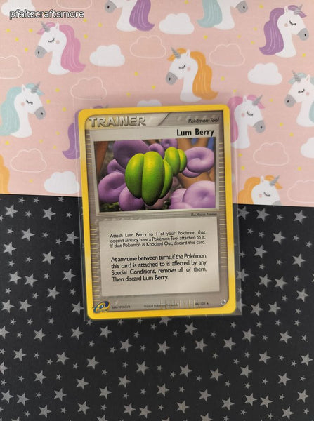 Vintage Uncommon - Lum Berry EX Ruby & Sapphire Non-Holo Pokemon Card 84/109 - NM