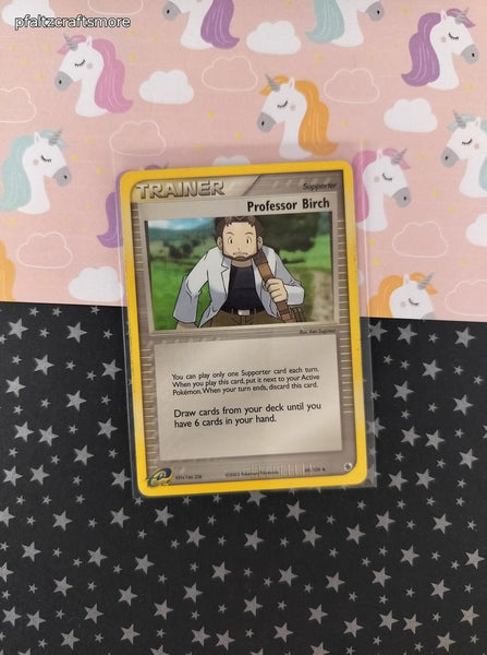 Vintage Uncommon - Professor Birch EX Ruby & Sapphire Non-Holo Pokemon Card 89/109 - VG (B)
