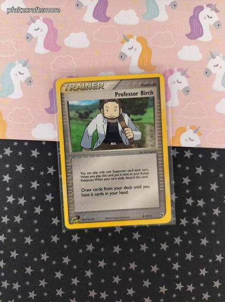 Vintage Uncommon - Professor Birch EX Ruby & Sapphire Non-Holo Pokemon Card 89/109 - LP