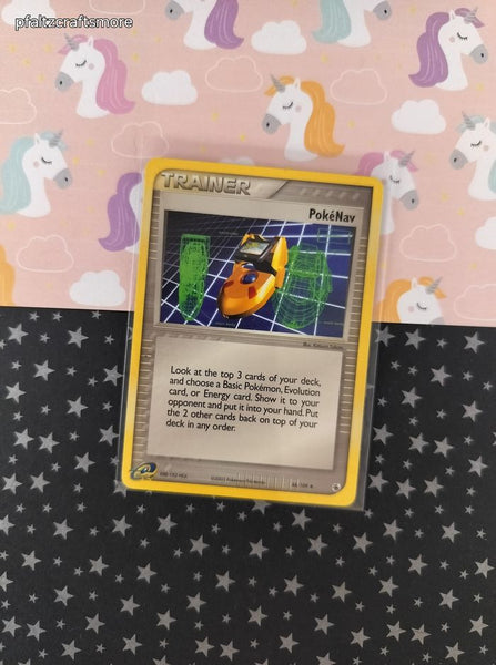 Vintage Uncommon - PokeNav EX Ruby & Sapphire Non-Holo Pokemon Card 88/109 - VG