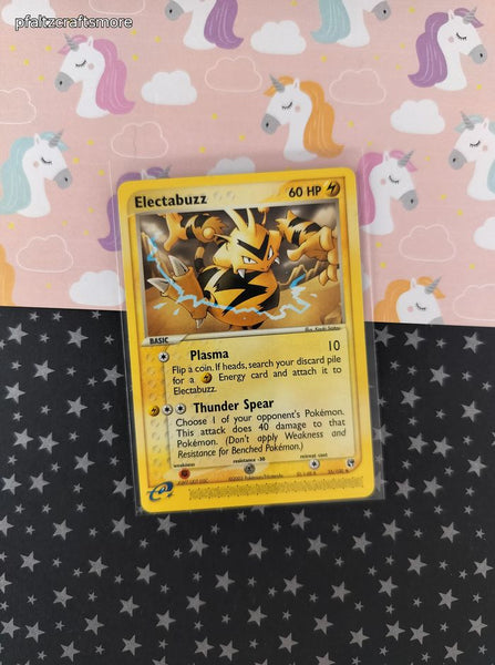 Vintage Uncommon - Electabuzz EX Sandstorm Non-Holo Pokemon Card 35/100 - VG