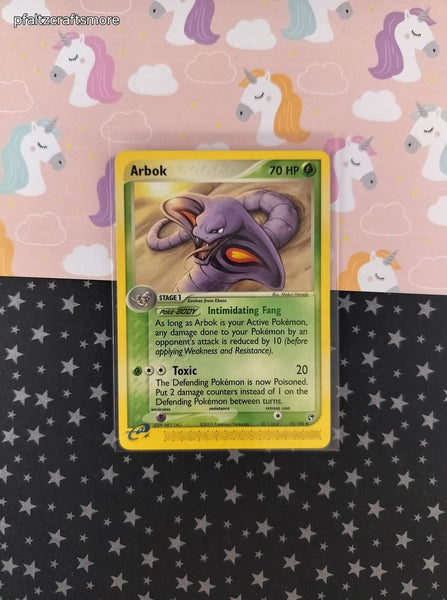 Vintage Uncommon - Arbok EX Sandstorm Non-Holo Pokemon Card 29/100 - VG