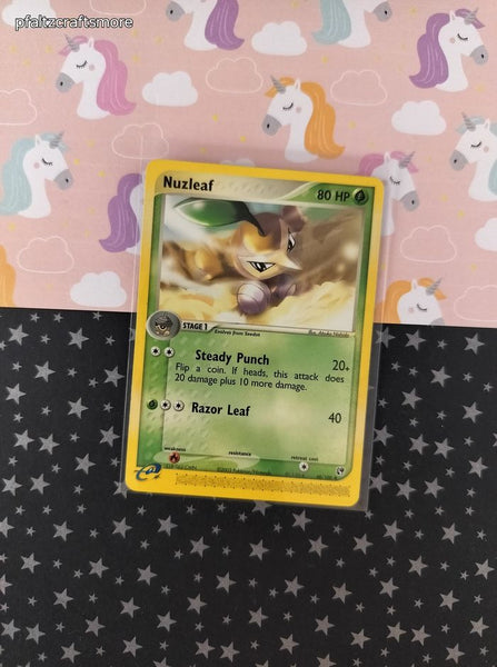 Vintage Uncommon - Nuzleaf EX Sandstorm Non-Holo Pokemon Card 48/100 - LP