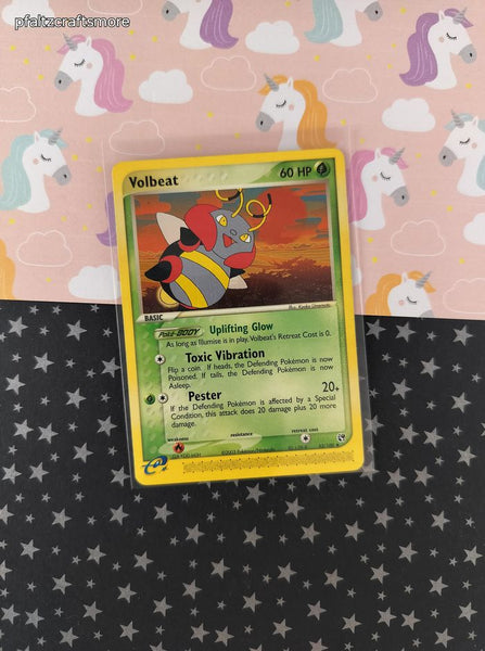 Vintage Uncommon - Volbeat EX Sandstorm Non-Holo Pokemon Card 53/100 - LP