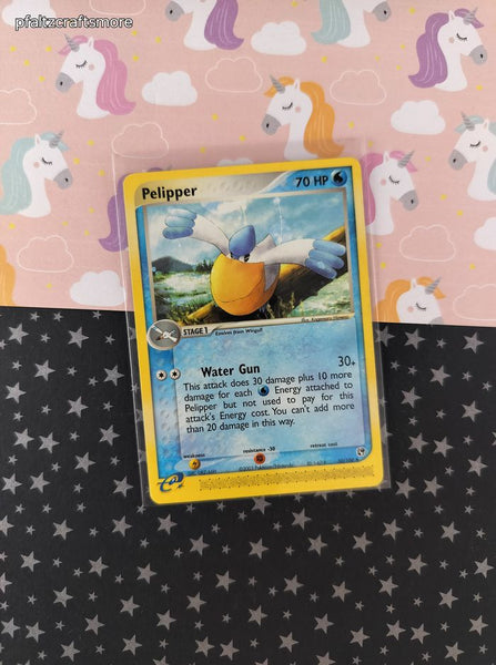 Vintage Uncommon - Pelipper EX Sandstorm Non-Holo Pokemon Card 50/100 - VG